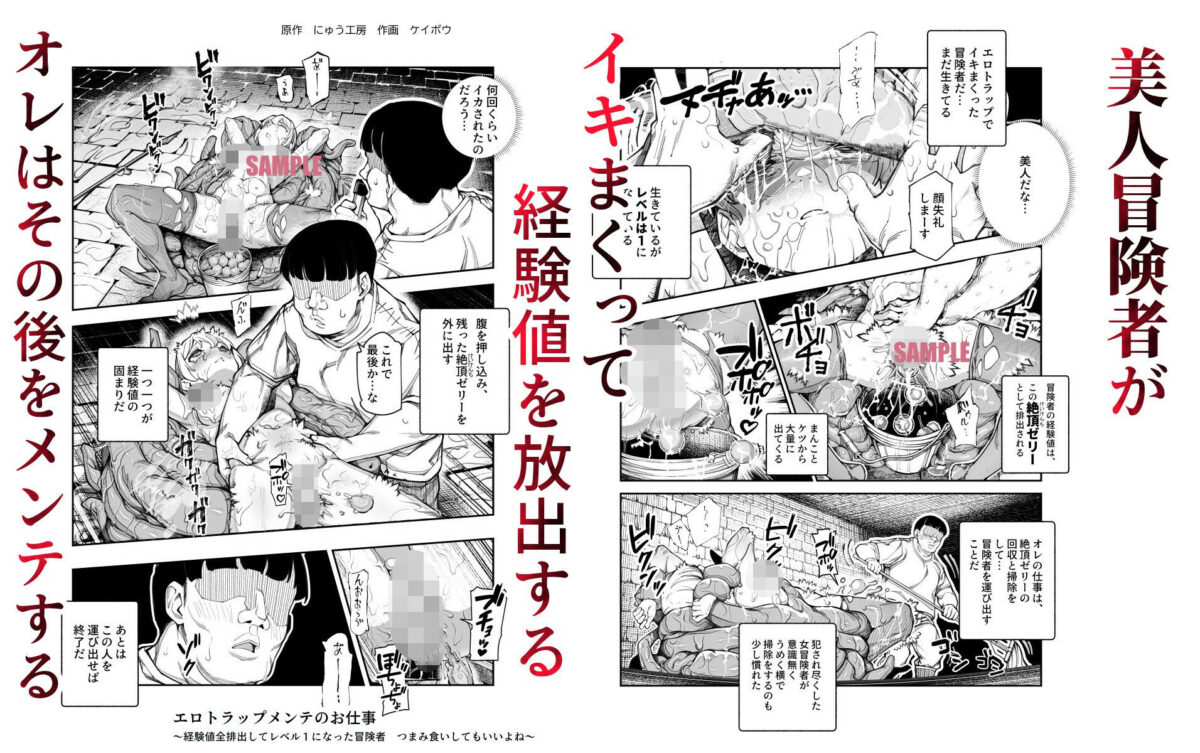 エロトラップメンテのお仕事EX〜経験値全排出してレベル1になった冒険者 つまみ食いしてもいいよね〜 2枚目